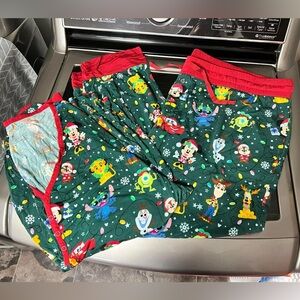 Little Sleepies Women Pants and Shirt 3XL Disney Christmas